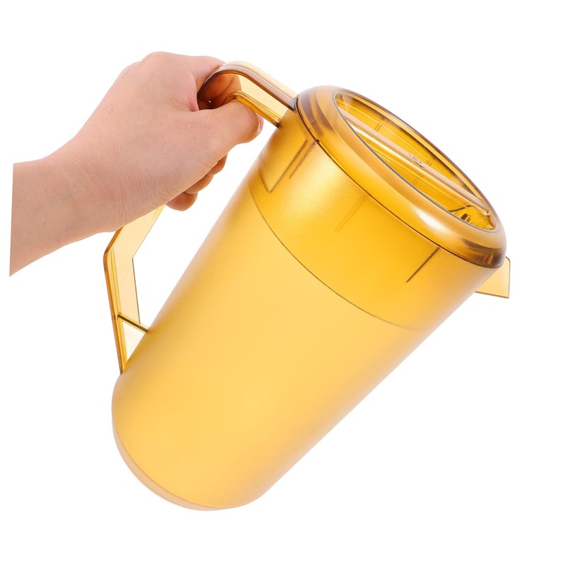 Gatuida Large Capacity Frosted Plastic Cold Water Pitcher with Lid