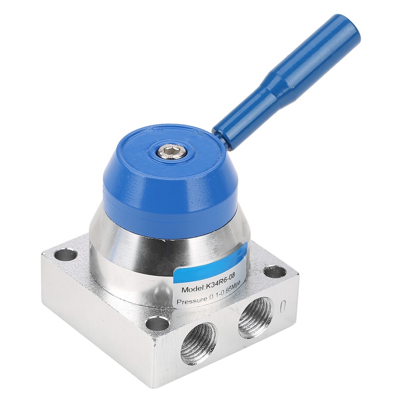 G1/4" Thread 3 Position 4 Way Aluminium Alloy Pneumatic Hand