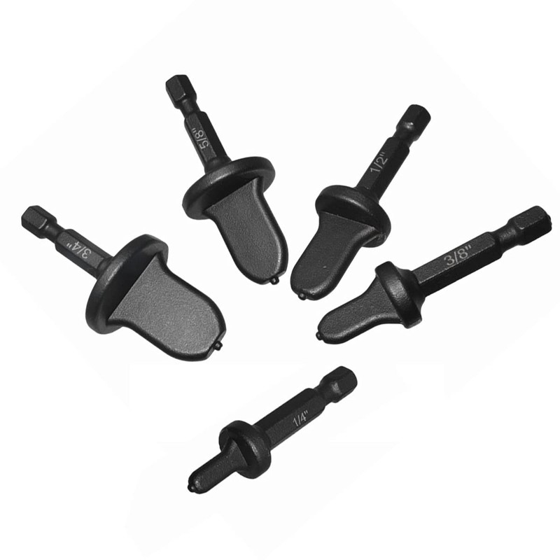 SeonFook 5pcs Swaging Tool Drill Bit Set Copper Pipe Flaring