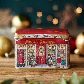 New English Teas Season's Greetings Christmas Tea Tin with 40 Teabags