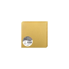 Clairefontaine 12890C - Pack of 25 Pollen Cards 13.5 x 13.5 cm, 210 g, Ideal for Your Invitations and Correspondence, Gold, 1 Pack