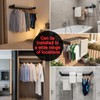 Legines Wall Mounted Clothes Drying Rack 32", Foldable Wall Mount