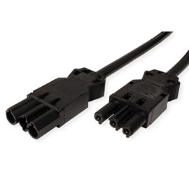 BACHMANN Device Extension GST18-3 Male / Female 0.5 m Black
