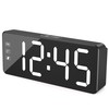 KWANWA Small LED Digital Alarm Clock Plug in for Bedrooms