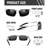 Duco Driving Sunglasses for Men Ultralight Polarized Sunglasses metal Frame