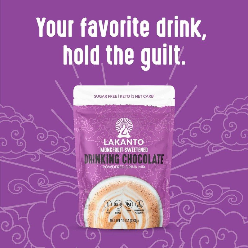 Lakanto Sugar Free Drinking Chocolate - Cold or Hot Cocoa