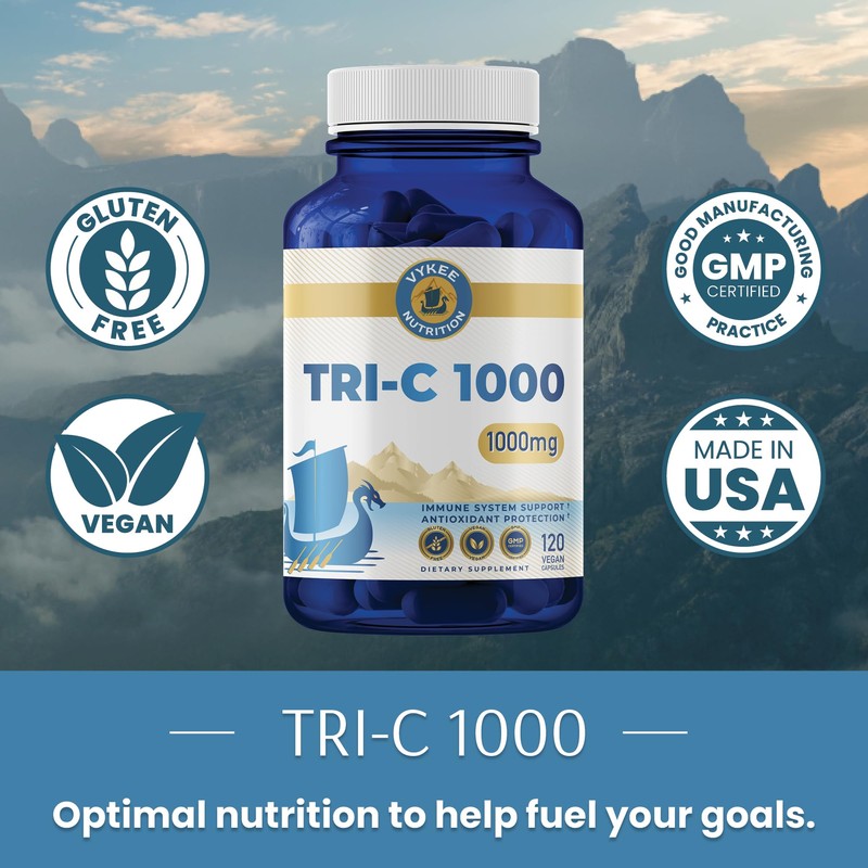 Vykee Tri-C 1000 – Triple-Source Vitamin C Complex | Immune