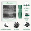 KEYYOU DIY Cluster Lashes Kit Volume Waterproof Long-Lasting Lash Extension