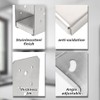 4"x4" Post Base Bracket (Internal 3.5"x3.5")，4 Pcs Stainless Steel Adjustable