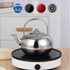 Toolzia 2.3L Stainless Steel Teapot with Tea Strainer Premium Tea