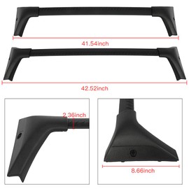 ROADFAR Roof Rack Aluminum Top Rail Carries Luggage Carrier Fit For Nissan Rogue 2021-2022 Baggage Rail Crossbars