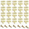 20Pcs Antique Left Latch Hook Hasp 27 x 32mm Small