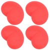 12 Pcs Heart Stress Toy Elastic Soft Simulation Rubber Red