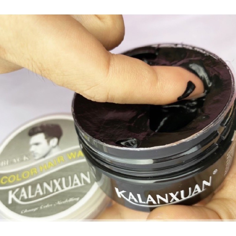 [Black] Temporary Hair Wax Gel Mud Rambut Pewarna Lilin Sementara