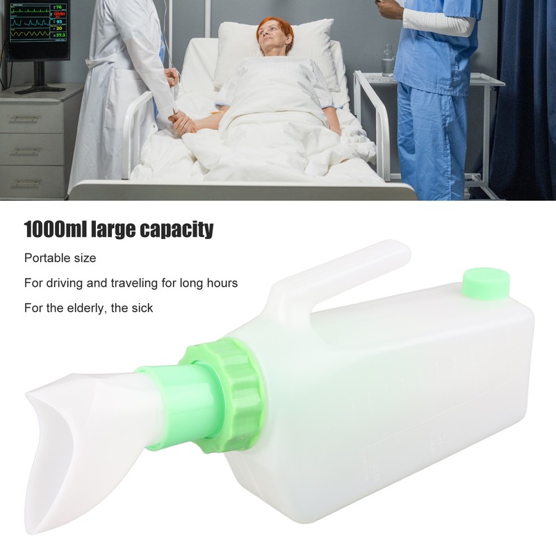 Women Urine Bottle with Lid Large Prevent Leakage Capacity Portable