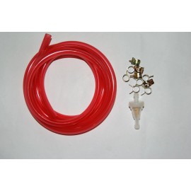 Unbranded 1/4" x 3/8" RED Fuel Line Gas Tube Hose Motorcycle Bike Scooter ATV UTV