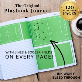 The Playbook Journal Soccer Notebook For Coaches and Players, Soccer Coach Journal With Field, Soccer Coaching Notebook For Soccer Training & Tactics Soccer Coach Gifts, Soccer Senior Night Gifts
