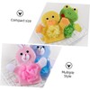 IWOWHERO 4Pcs Cute Cartoon Shower Gloves for Adorable Bathing Wipes