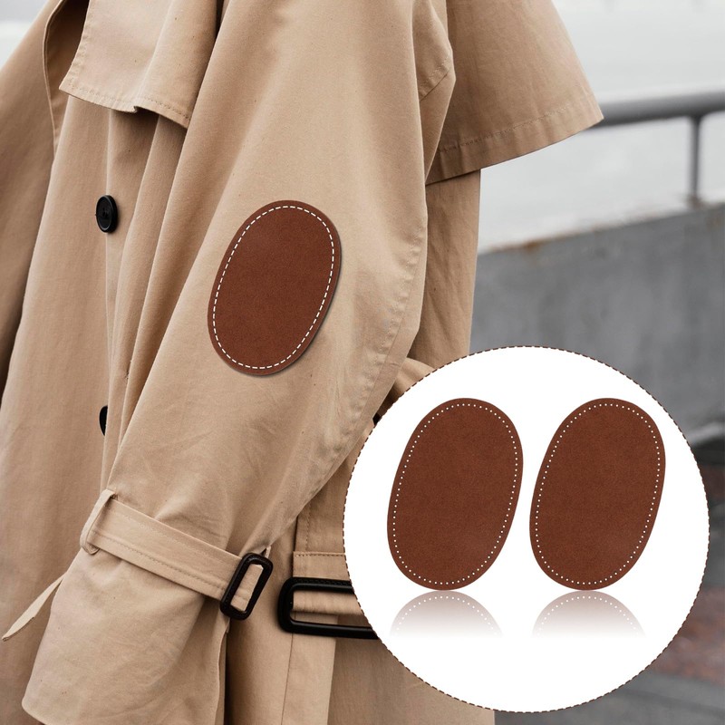 2pcs Elbow Patches for Sweaters, Oval Elbow Patches for Clothes