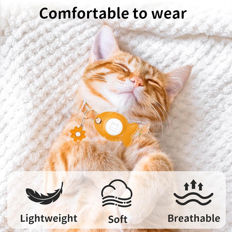 Breakaway Cat Collar, 8-12 in Adjustable Buckle Kitten Collars with