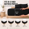 CozyLux Queen Sheet Set 6-Piece, 21-Inch Deep Pocket, Soft Brushed