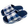 Okumura AAAA6904BL Slippers Marine Check Comfort L Blue