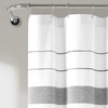 Lush Decor Chic Stripe Yarn Dyed Cotton Blend Shower Curtain