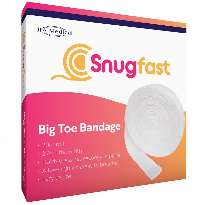 Snugfast Big Toe Tubular Gauze Bandage Dressing 2.7cm x 20m