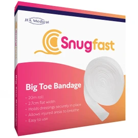 Snugfast Big Toe Tubular Gauze Bandage Dressing 2.7cm x 20m Roll