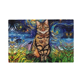 Cats Table Placemats for Dining Table Set of 4 Washable 12x18 Inch Kitchen Decor Non Slip Heat-Resistant