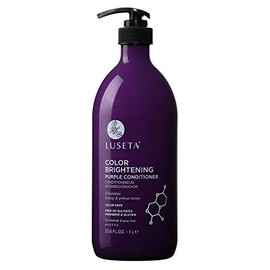 Luseta Color Brightening Purple Conditioner for Blonde and Gray Hair -Infused with Cocos Nucifera Oil to Help Nourish, Moisturize and Condition hair, Sulfate Free Paraben Free 33.8oz