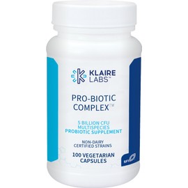 Klaire Labs SFI Health Pro-Biotic Complex - Men & Women Intestinal Support, 5 Billion CFU Lactobacillus acidophilus, Bifidobacterium bifidum Probiotic, Hypoallergenic, Dairy-Free (100 Caps, 2 Pack)