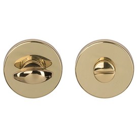 Alpertec WC rosette with locking bolt polished brass Handle set door handle door fittings, 32971900K1.