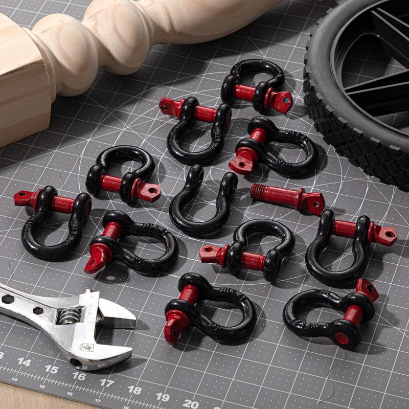 Otoolling 12 Pack 1/2" D Ring Shackle Heavy Duty with