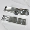 Neodrain 12-Inch Linear Shower Drain with Removable Grate, Professional Brushed