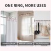 50 Pcs White Plastic Windproof Hanger Hooks Clothes Hanger Buckle