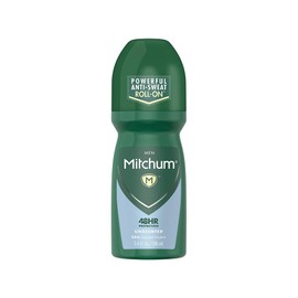 Mitchum Invisible Anti-Perspirant & Deodorant Roll-On, Unscented 3.4 oz (Pack of 4)