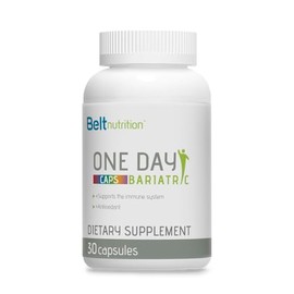 Belt Nutrition Bariatric Multivitamin – One per Day Bariatric Vitamins and Minerals – 30-Count Bariatric Supplement Capsules – Nutrient-Rich Unflavored Multivitamin with Iron