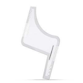 Precision Beard Styling Shaping Template Comb, Durable ABS Barber Tool Symmetry Trimming Shaper Stencil - Achieve Perfect Jawline, Goatee, Moustache & Sideburns