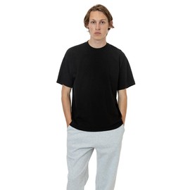 The 1801-6.5oz Garment Dye Crew Neck T-Shirt Black