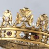 Baroque Royal Crown Men's Metal Prince Hair Crown Full Circle
