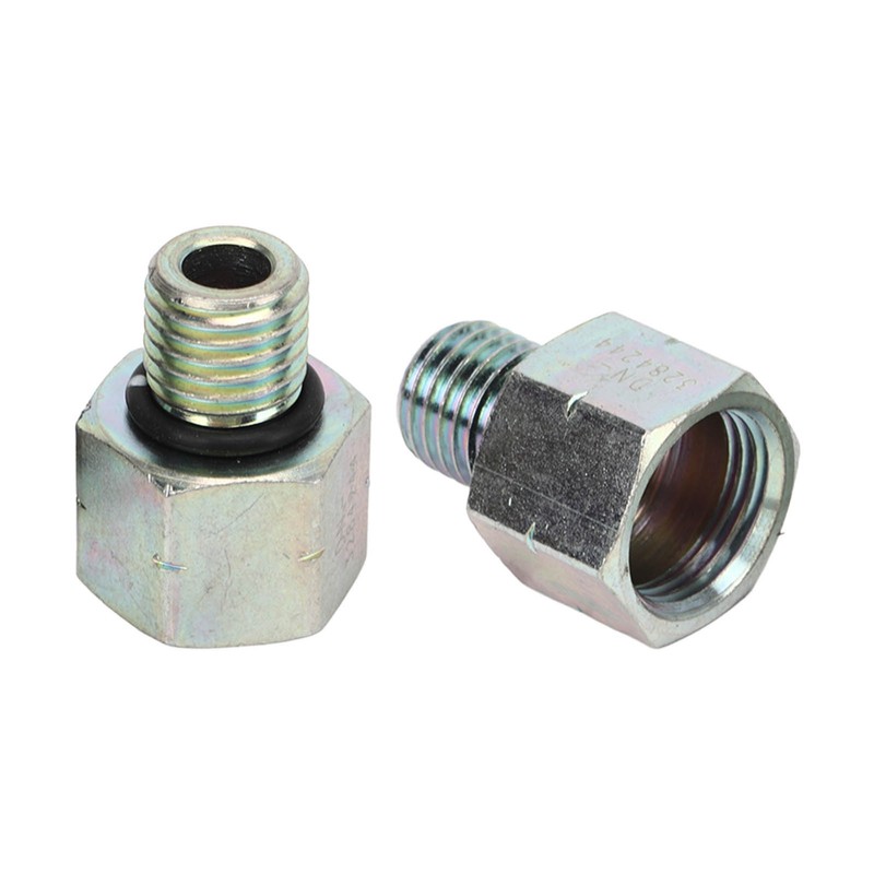 2 Pcs Turbo Oil Feed Line Connector Joint Turbine Supply