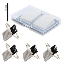 Set of 4 (32 Pcs) Hearing Aid Wax Filters, Wax Filters for Hearing Aids, hearing aid wax Guards filters with Cleaning Brush and Cleaning Cloth, hearing aid Cleaning Accessories Kit for Widex, etc