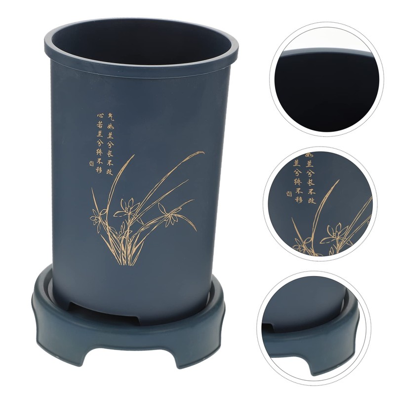 SUPVOX Resin Pottery Style Orchid Planting Pot Multi-Function Home Decor