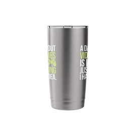 Video Games Player A Day Without Video Games Funny Gift Stainless Steel Insulated Tumbler