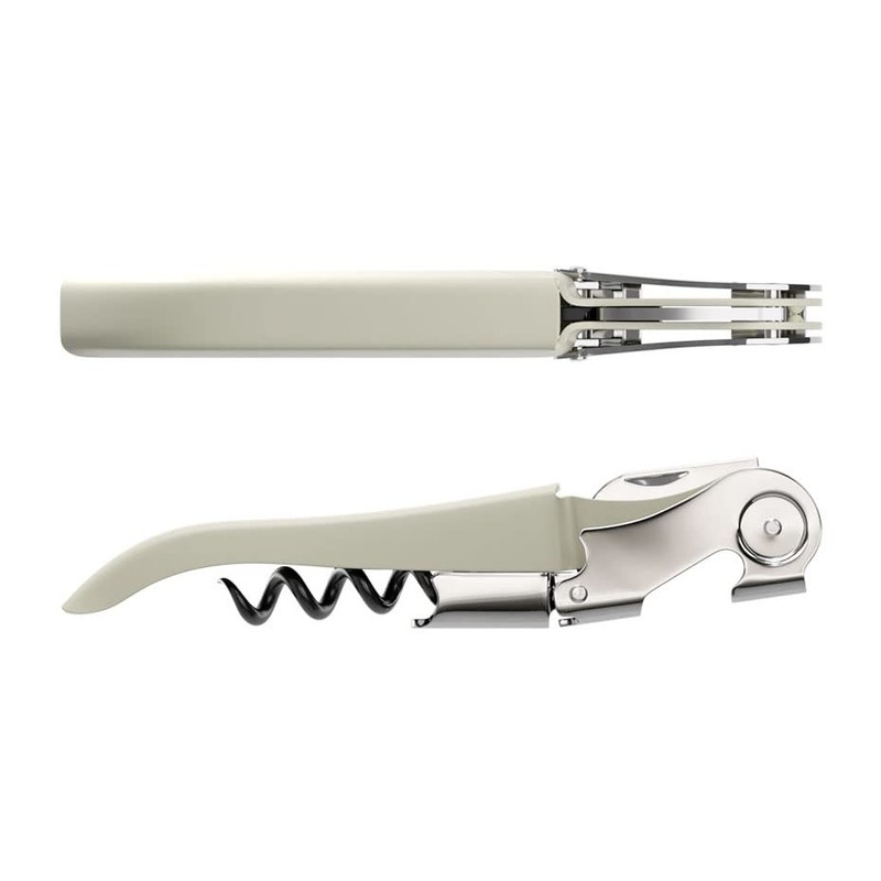 Koala Spain AC Two-Stroke Corkscrew, Stainless Steel, White
