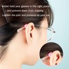 OPUGIT Glasses Ear Grips, Silicone Anti-Slip Eyeglass Temple Tip Sleeve