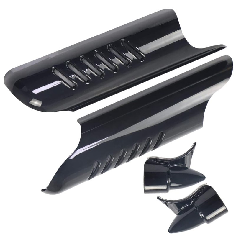 MACHSWON Motorcycle Lower Fork Leg Deflector (Chrome), 2000-2013 Compatible with