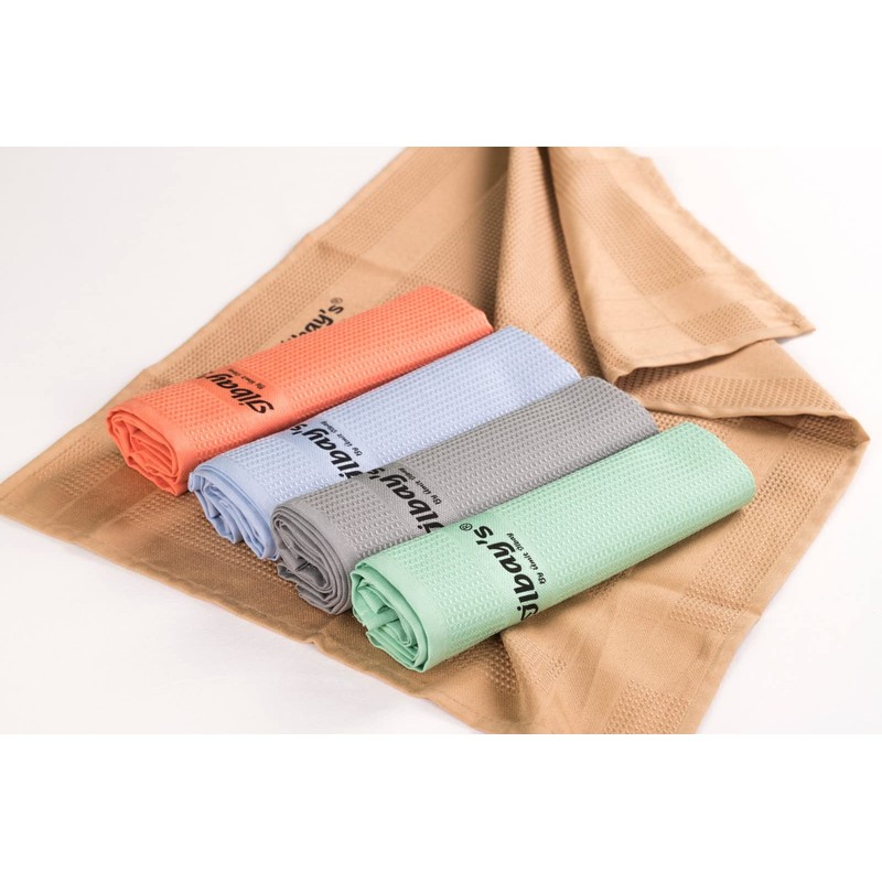 ilbay's Pack of 5 Microfibre Polishing Cloths - Multi-Colour