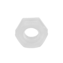 50Pcs Hex Nuts Plastic Environmental Protection Corrosion White Resistance Hexagonal Nuts for Industrial AccessoriesM14